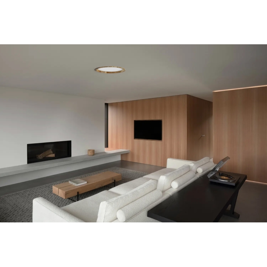 APLED - LED infälld belysning RONDO WOODLINE LED/18W/230V 3000K diameter 26 cm ask massivt trä