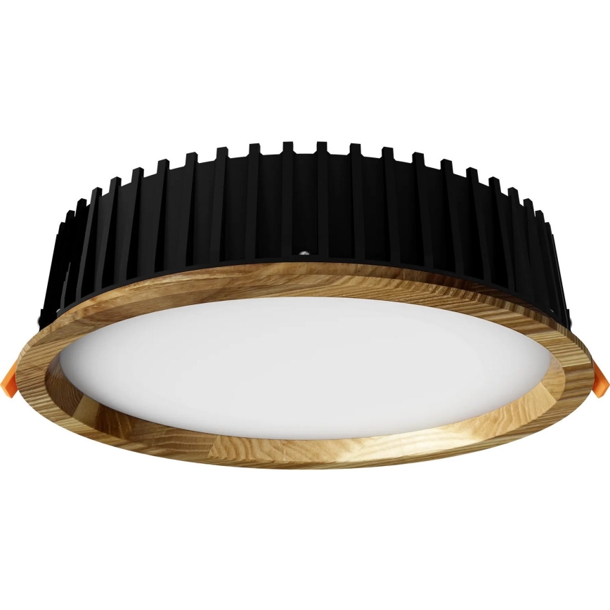 APLED - LED infälld belysning RONDO WOODLINE LED/18W/230V 3000K diameter 26 cm ask massivt trä