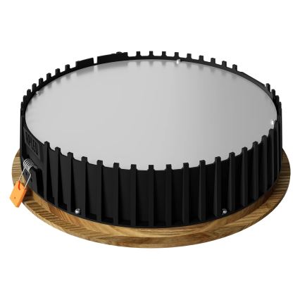 APLED - LED infälld belysning RONDO WOODLINE LED/18W/230V 3000K diameter 26 cm ask massivt trä