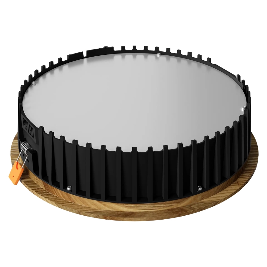 APLED - LED infälld belysning RONDO WOODLINE LED/18W/230V 3000K diameter 26 cm ask massivt trä