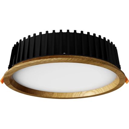 APLED - LED infälld belysning RONDO WOODLINE LED/18W/230V 3000K diameter 26 cm ek massivt trä