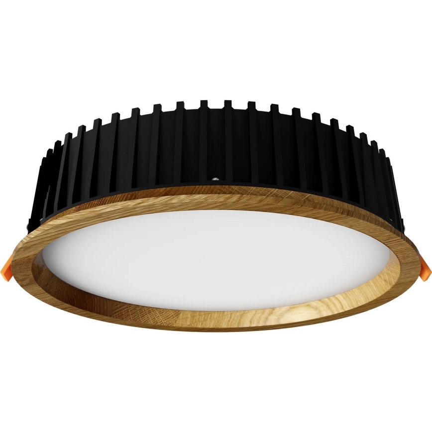 APLED - LED infälld belysning RONDO WOODLINE LED/18W/230V 3000K diameter 26 cm ek massivt trä