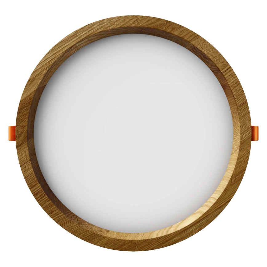 APLED - LED infälld belysning RONDO WOODLINE LED/18W/230V 3000K diameter 26 cm ek massivt trä