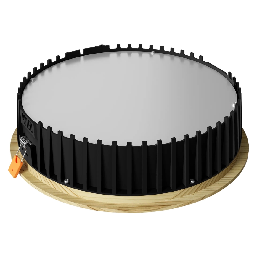 APLED - LED infälld belysning RONDO WOODLINE LED/18W/230V 3000K diameter 26 cm tall massivt trä