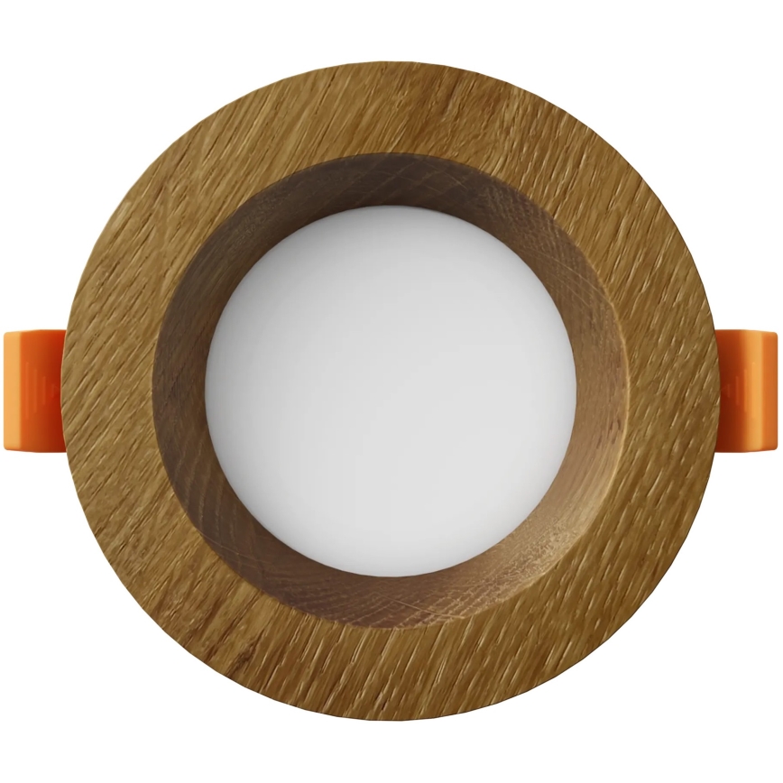 APLED - LED infälld belysning RONDO WOODLINE LED/3W/230V 3000K diameter 9 cm ek massivt trä
