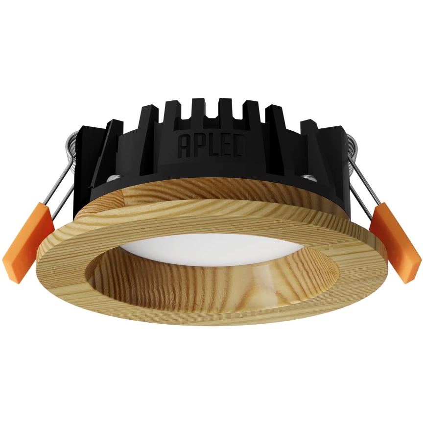 APLED - LED infälld belysning RONDO WOODLINE LED/3W/230V 3000K diameter 9 cm tall massivt trä