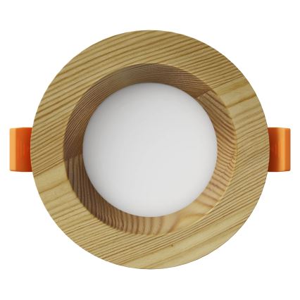 APLED - LED infälld belysning RONDO WOODLINE LED/3W/230V 3000K diameter 9 cm tall massivt trä