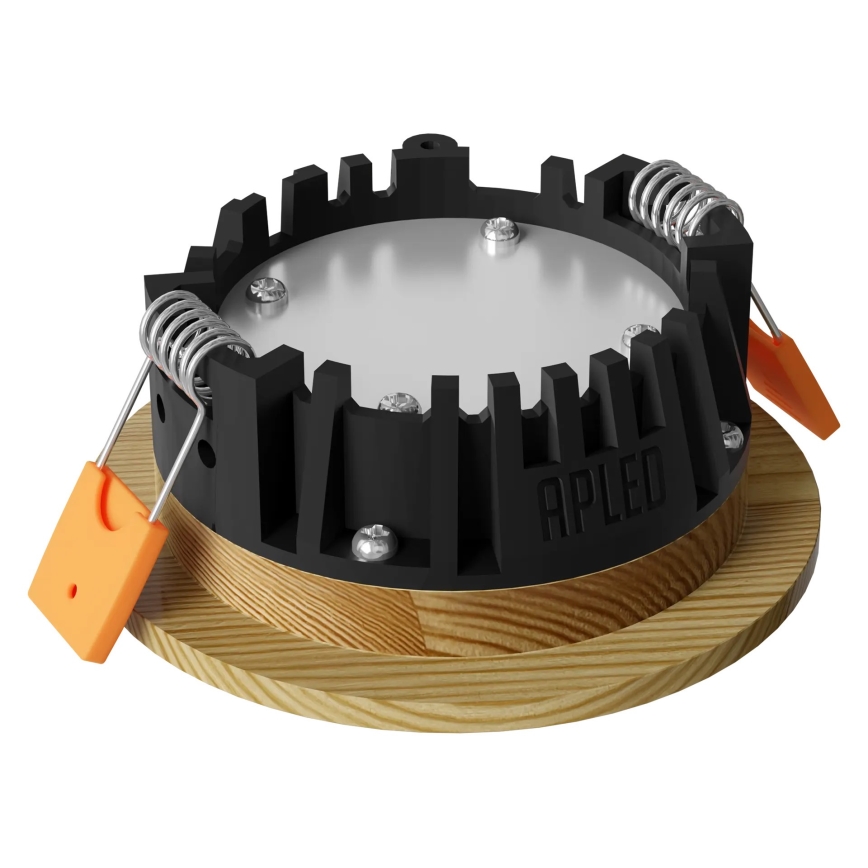APLED - LED infälld belysning RONDO WOODLINE LED/3W/230V 3000K diameter 9 cm tall massivt trä