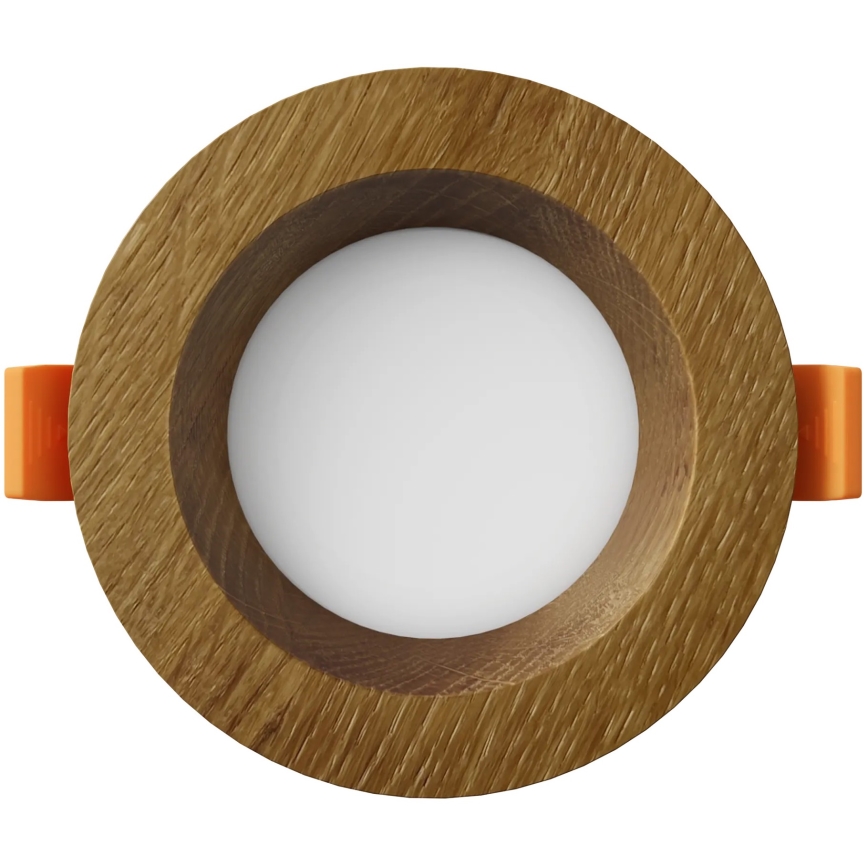 APLED - LED infälld belysning RONDO WOODLINE LED/3W/230V 4000K diameter 9 cm ek massivt trä