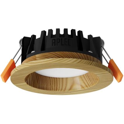 APLED - LED infälld belysning RONDO WOODLINE LED/3W/230V 4000K diameter 9 cm tall massivt trä