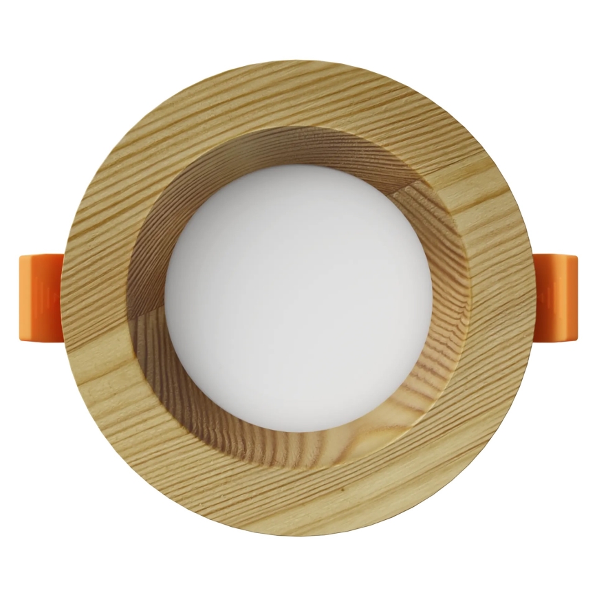 APLED - LED infälld belysning RONDO WOODLINE LED/3W/230V 4000K diameter 9 cm tall massivt trä