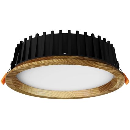 APLED - LED infälld belysning RONDO WOODLINE LED/6W/230V 3000K diameter 15 cm ask massivt trä
