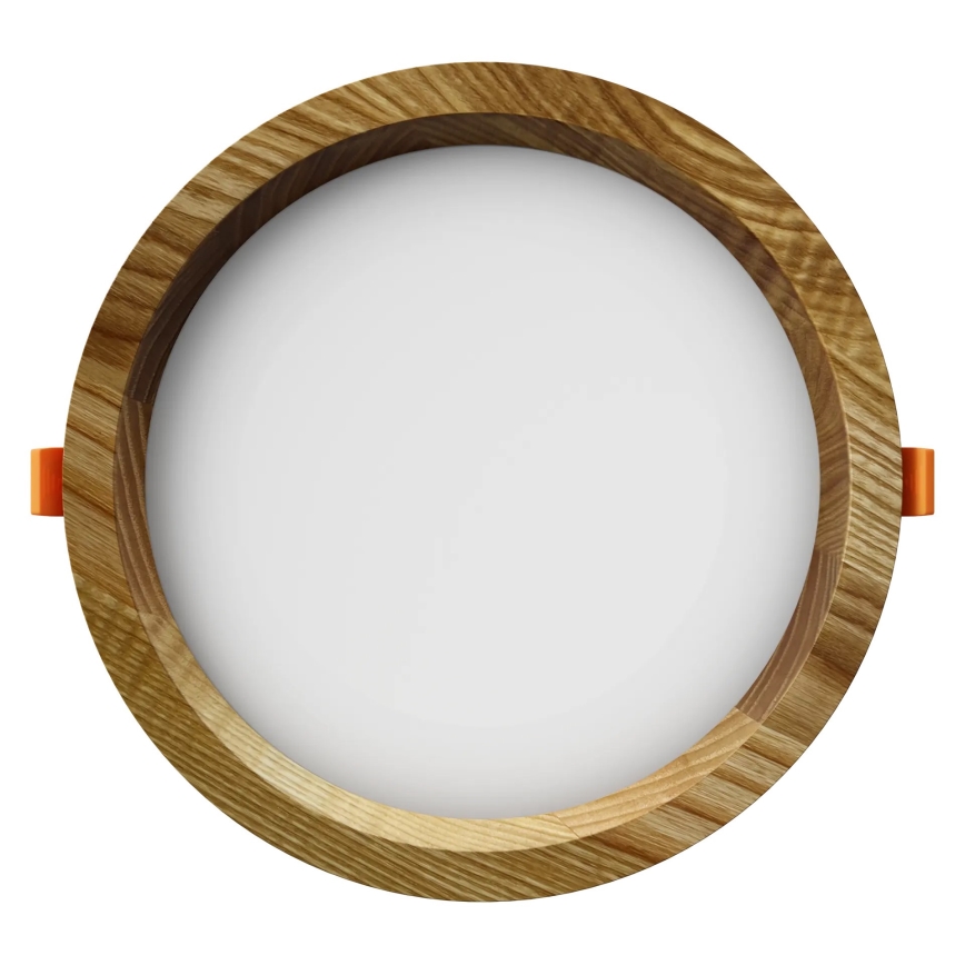 APLED - LED infälld belysning RONDO WOODLINE LED/6W/230V 3000K diameter 15 cm ask massivt trä