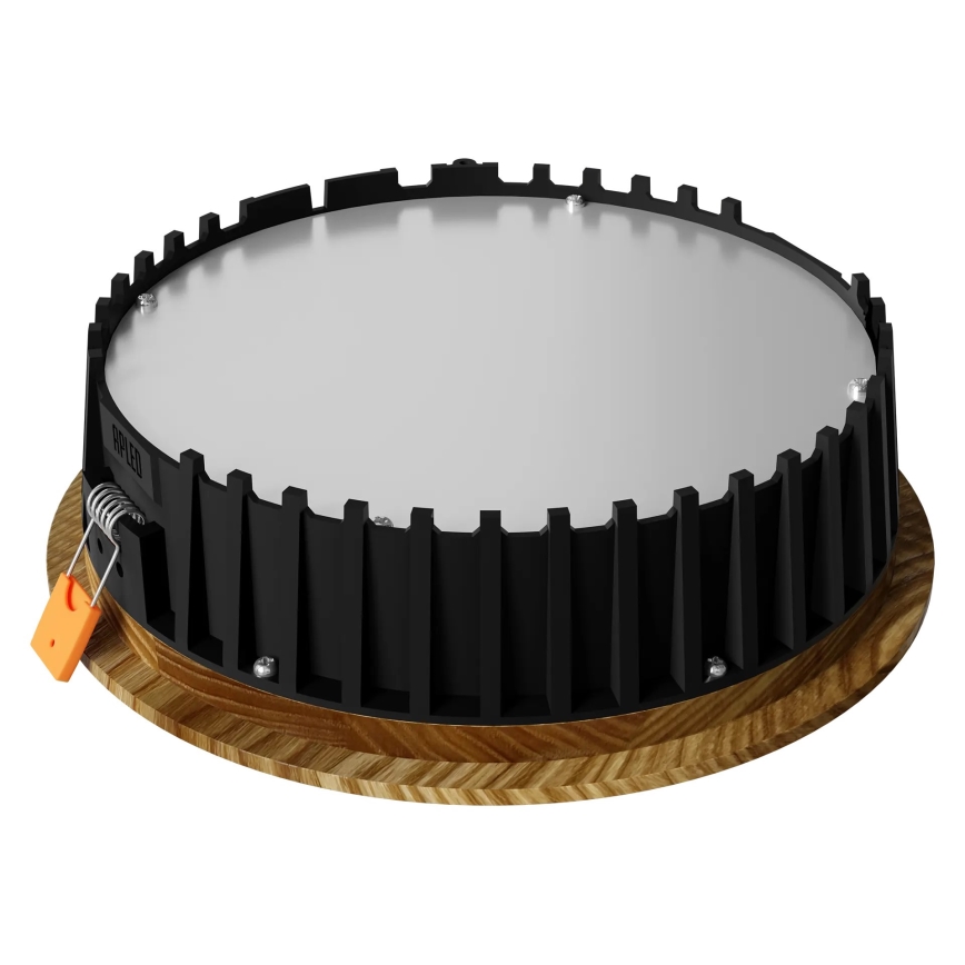 APLED - LED infälld belysning RONDO WOODLINE LED/6W/230V 3000K diameter 15 cm ask massivt trä