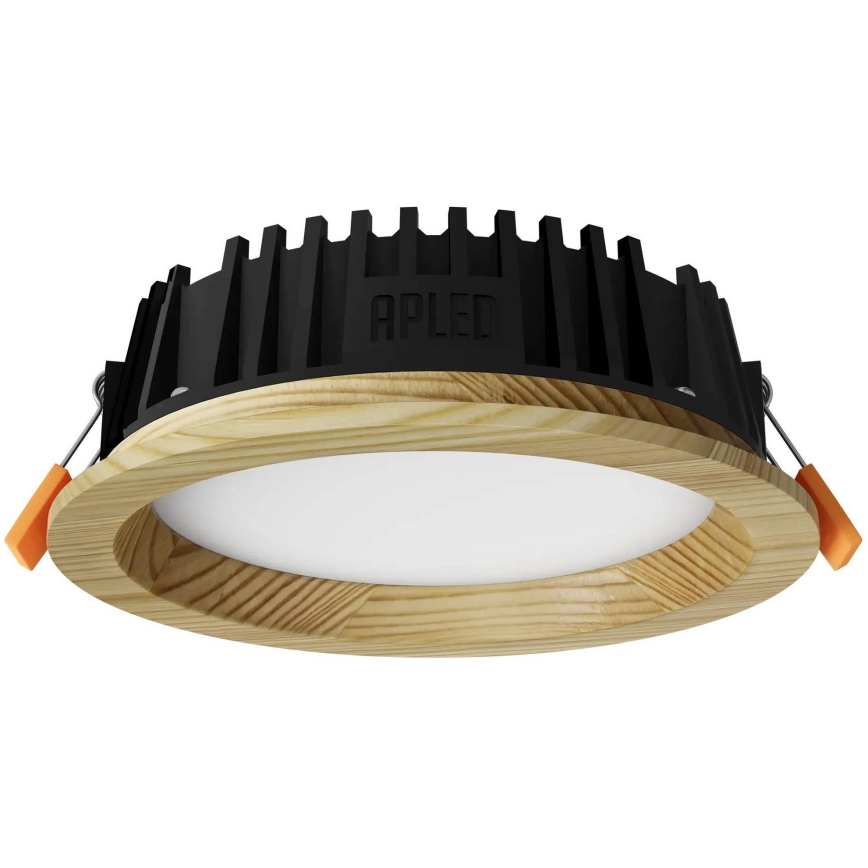 APLED - LED infälld belysning RONDO WOODLINE LED/6W/230V 3000K diameter 15 cm tall massivt trä