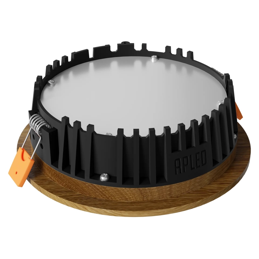 APLED - LED infälld belysning RONDO WOODLINE LED/6W/230V 4000K diameter 15 cm ek massivt trä