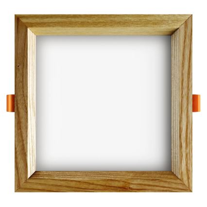 APLED - LED infälld belysning SQUARE WOODLINE LED/12W/230V 3000K 17x17 cm ask massivt trä