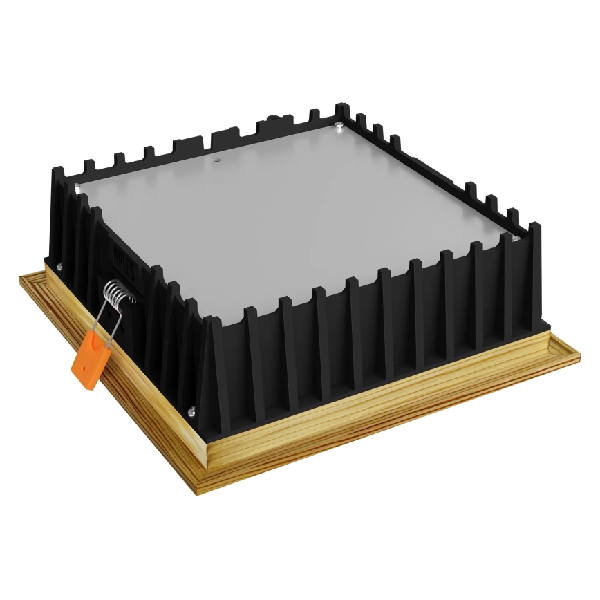 APLED - LED infälld belysning SQUARE WOODLINE LED/12W/230V 4000K 17x17 cm tall massivt trä