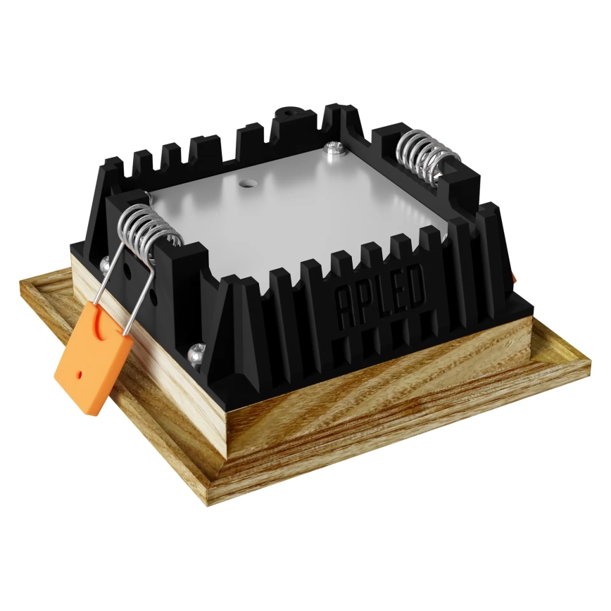 APLED - LED infälld belysning SQUARE WOODLINE LED/3W/230V 3000K 9x9 cm ask massivt trä