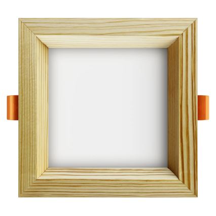 APLED - LED infälld belysning SQUARE WOODLINE LED/6W/230V 4000K 12x12 cm tall massivt trä