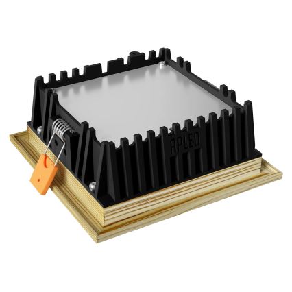 APLED - LED infälld belysning SQUARE WOODLINE LED/6W/230V 4000K 12x12 cm tall massivt trä