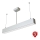 APLED - LED ljuskrona med upphängningsrem LOOK LED/23W/230V 4000K 60 cm silver