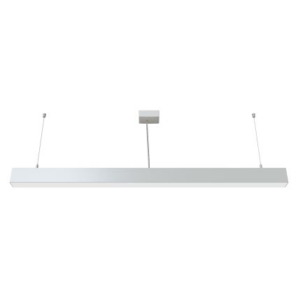 APLED - LED ljuskrona med upphängningsrem LOOK LED/46W/230V 4000K 120 cm silver