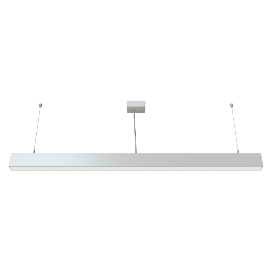 APLED - LED ljuskrona med upphängningsrem LOOK LED/46W/230V 4000K 120 cm silver