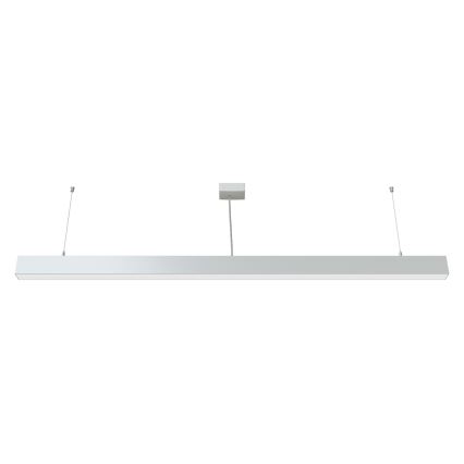 APLED - LED ljuskrona med upphängningsrem LOOK LED/58W/230V 4000K 150 cm silver