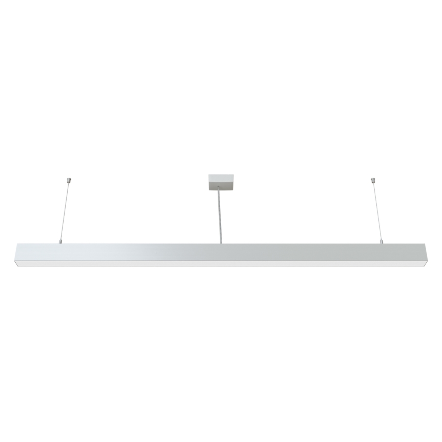 APLED - LED ljuskrona med upphängningsrem LOOK LED/58W/230V 4000K 150 cm silver