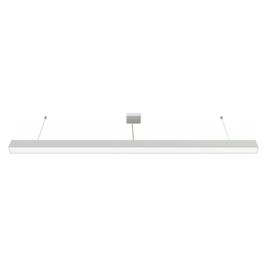 APLED - LED ljuskrona med upphängningsrem LOOK LED/58W/230V 4000K 150 cm silver
