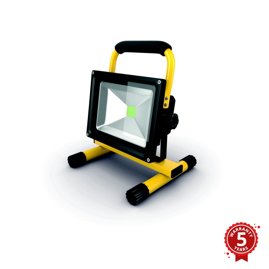 APLED - LED strålkastare AKU LED/20W/230V IP65 6000K 2200 mAh