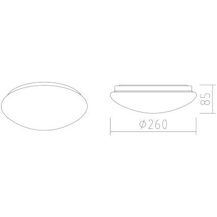 APLED - LED taklampa LENS P TRICOLOR LED/12W/230V IP41 2700 - 6500K 825lm