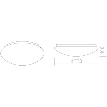 APLED - LED taklampa LENS P TRICOLOR LED/18W/230V IP41 2700 - 6500K 1210lm