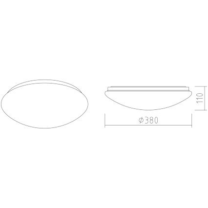 APLED - LED taklampa LENS P TRICOLOR LED/24W/230V IP41 2700 - 6500K 1680lm