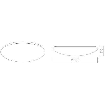 APLED - LED taklampa LENS P TRICOLOR LED/36W/230V IP41 2700 - 6500K 2520lm