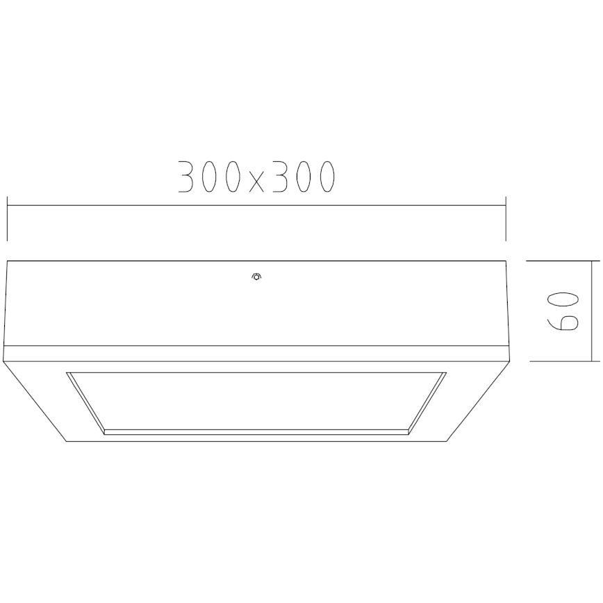 APLED - LED taklampa QUADRA LED/24W/230V ek