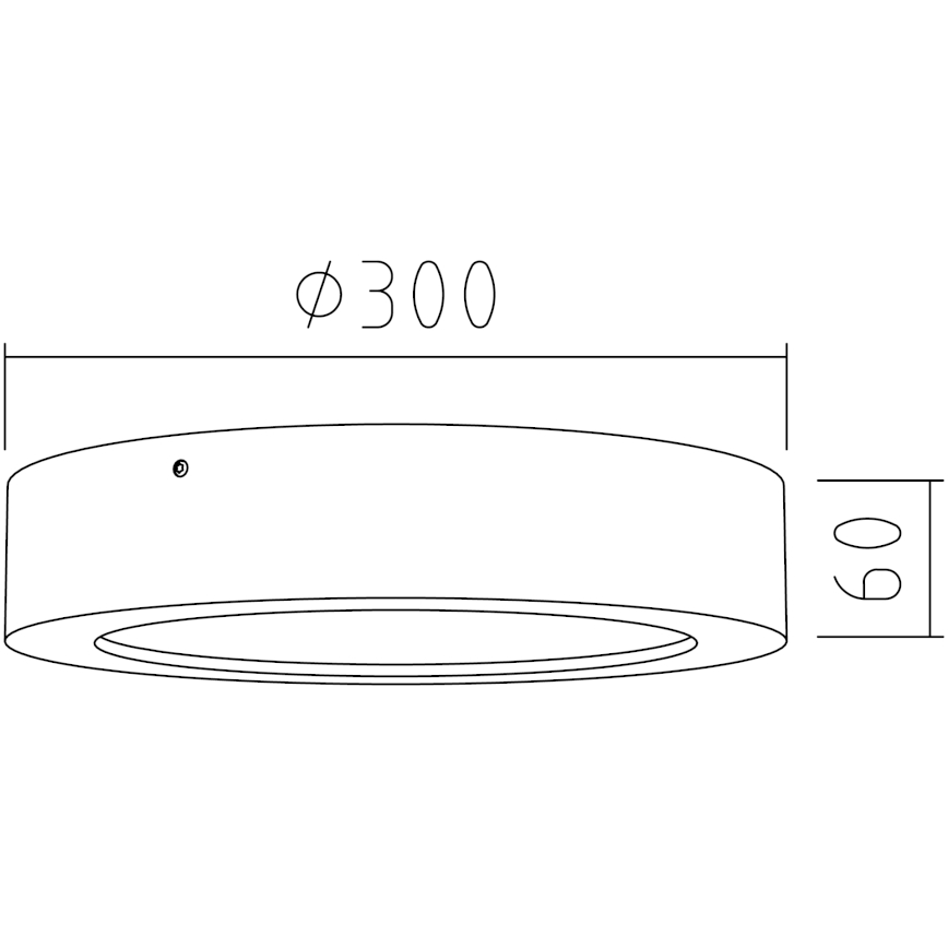 APLED - LED taklampa RONDO LED/24W/230V diameter  30 cm ek