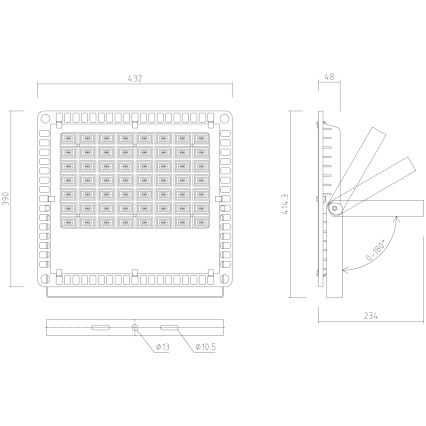 APLED - LED Utomhus Strålkastare PRO LED/200W/230V IP66 20000lm 6000K