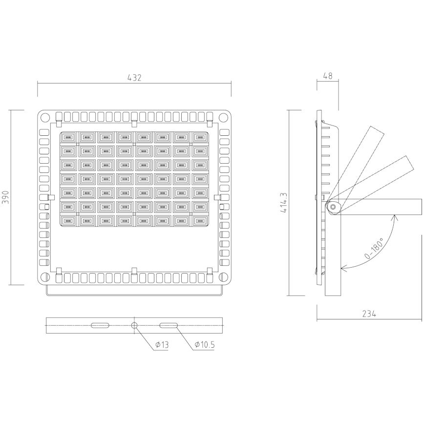 APLED - LED Utomhus Strålkastare PRO LED/200W/230V IP66 20000lm 6000K