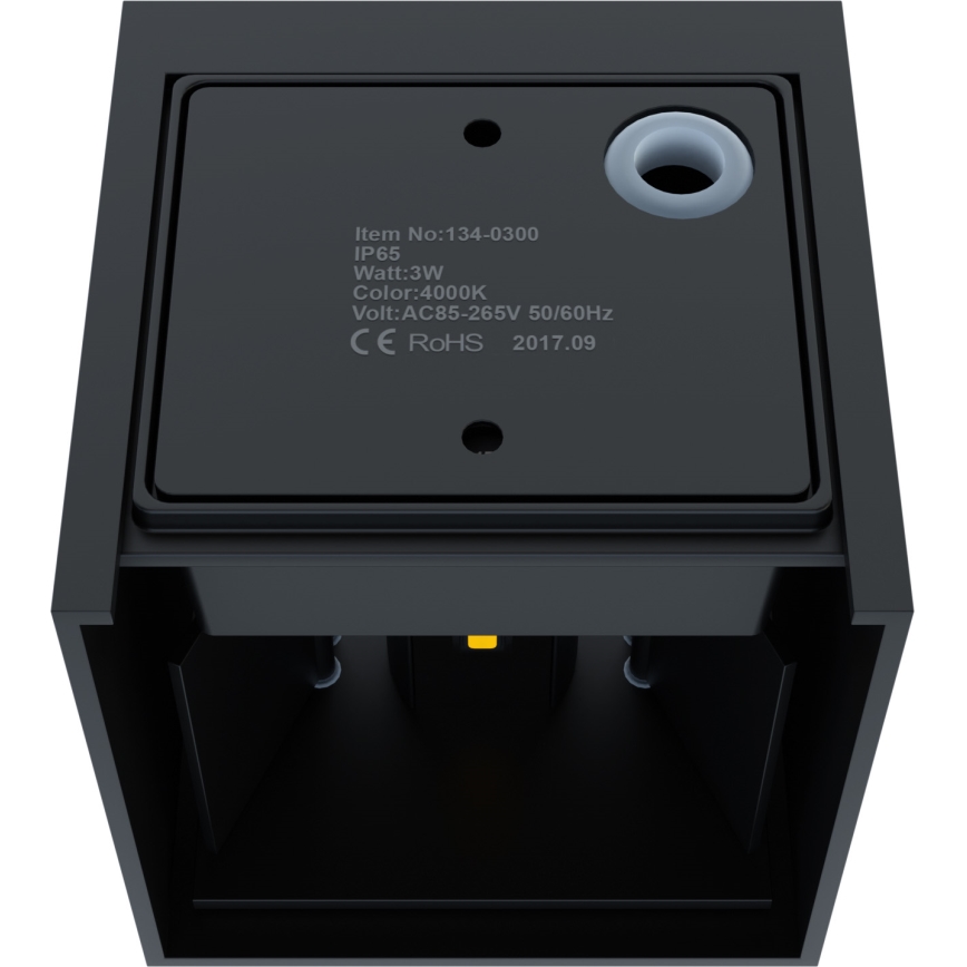 APLED - LED Utomhus Väggbelysning CUBE 2xLED/3W/230V IP65
