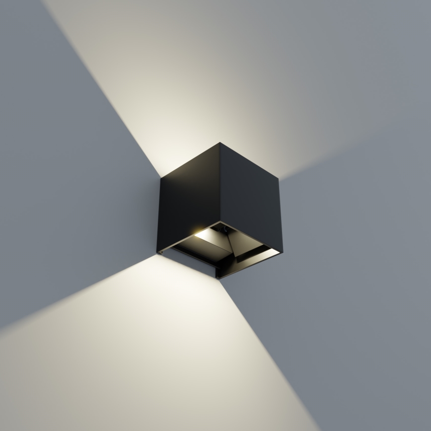 APLED - LED Utomhus Väggbelysning CUBE 2xLED/3W/230V IP65