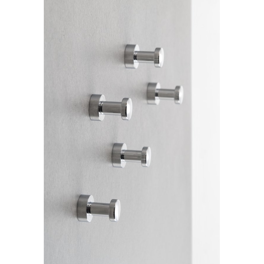 Aqualine - SET OM 5x Väggkrok SAMBA blank krom