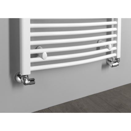 Aqualine - Anslutningssats för hörnventiler FIRST höger/blank krom