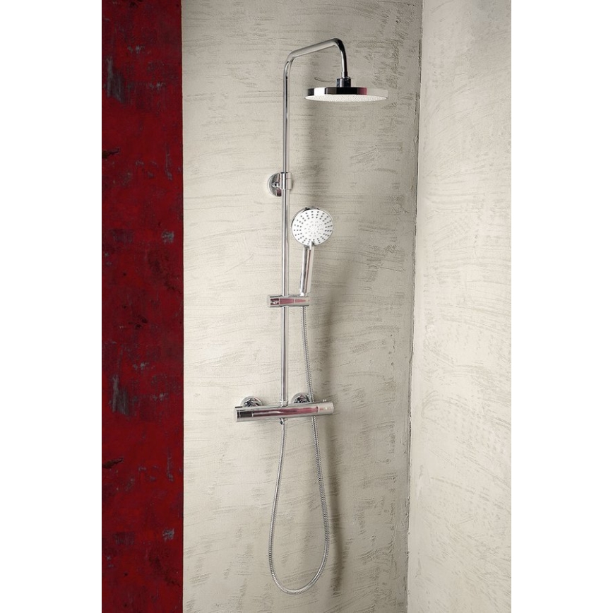 Aqualine - Dusch set med termostatkran LIGA skinande krom