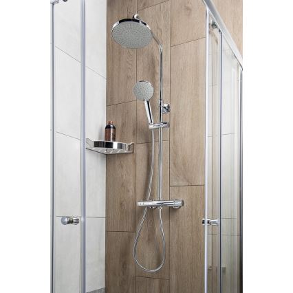 Aqualine - Dusch set med termostatkran LIGA skinande krom