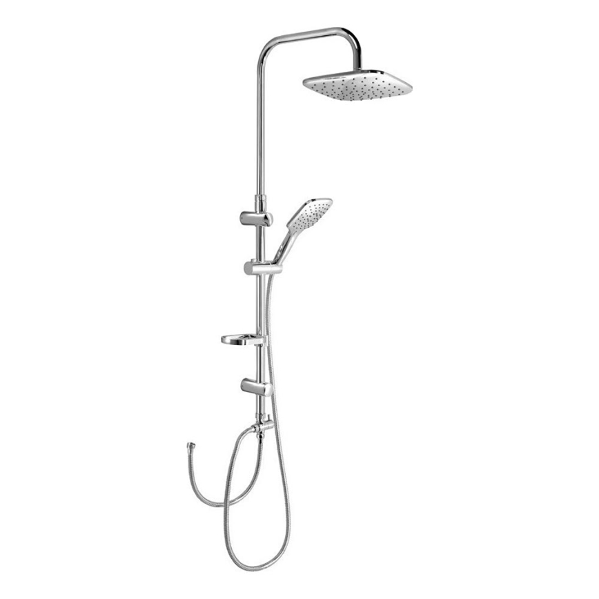 Aqualine - Duschset KERA i blank krom