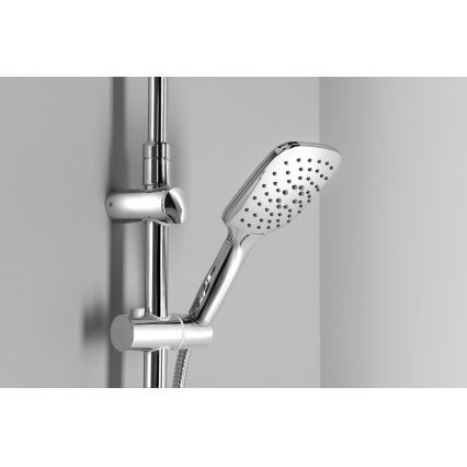 Aqualine - Duschset KERA i blank krom