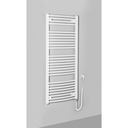 Aqualine - Elektrisk för badrum element ORBIT-E 600W/230V 132 cm vit rund