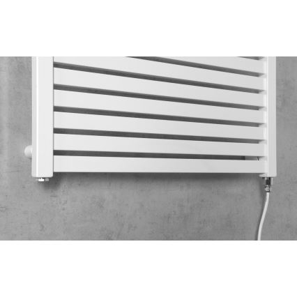 Aqualine - Elektrisk för badrum element TONDI-E 400W/230V 97 cm vit rak
